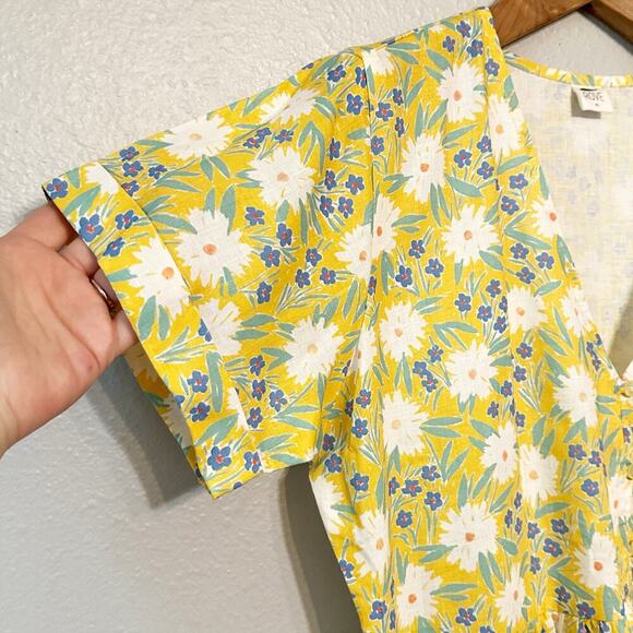 Rove Sunchaser Dress Marguerite Floral French Linen Mini Dress Women’s Size XL - Picture 4 of 14